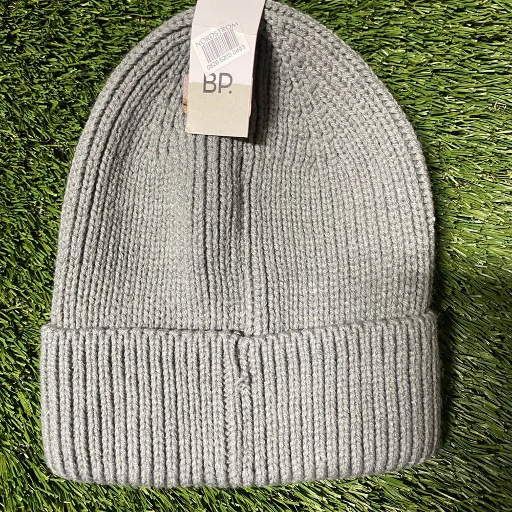 BP. Gray Knit Cuffed Beanie
